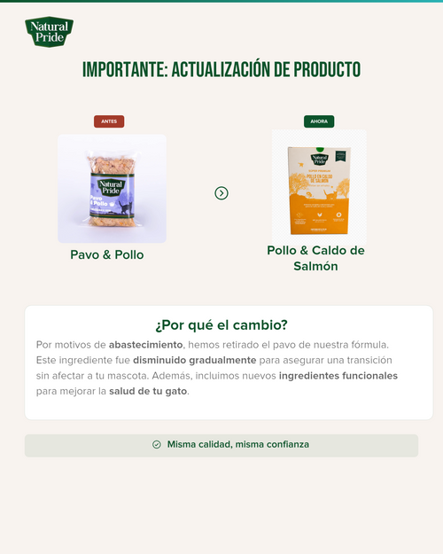 Pollo & Caldo de Salmón - Alimento fresh para gato (220g) ( ANTES  Pavo & Pollo)