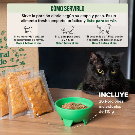 Alimento balanceado para gato en sobres con pavo y pollo Natural Pride