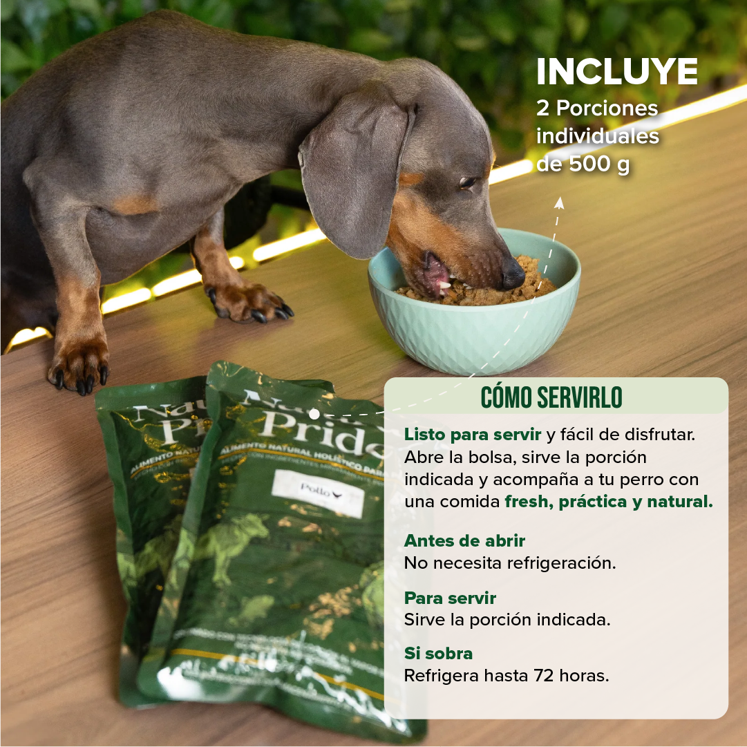 Alimento balanceado para perro sabor pollo Natural Pride 1 kg