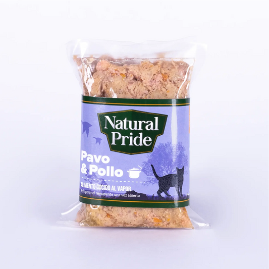 Alimento fresh para gato de pavo y pollo Natural Pride 220g