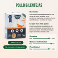 Cargar la imagen en la vista de la galería, Comida natural deshidratada para perro con pollo fresco, lentejas y verduras
