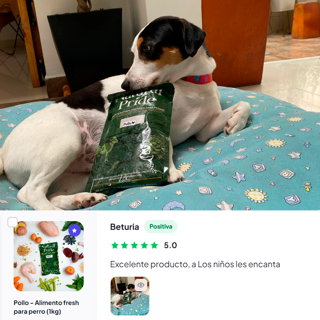 Pollo - Alimento fresh para perro (1kg)