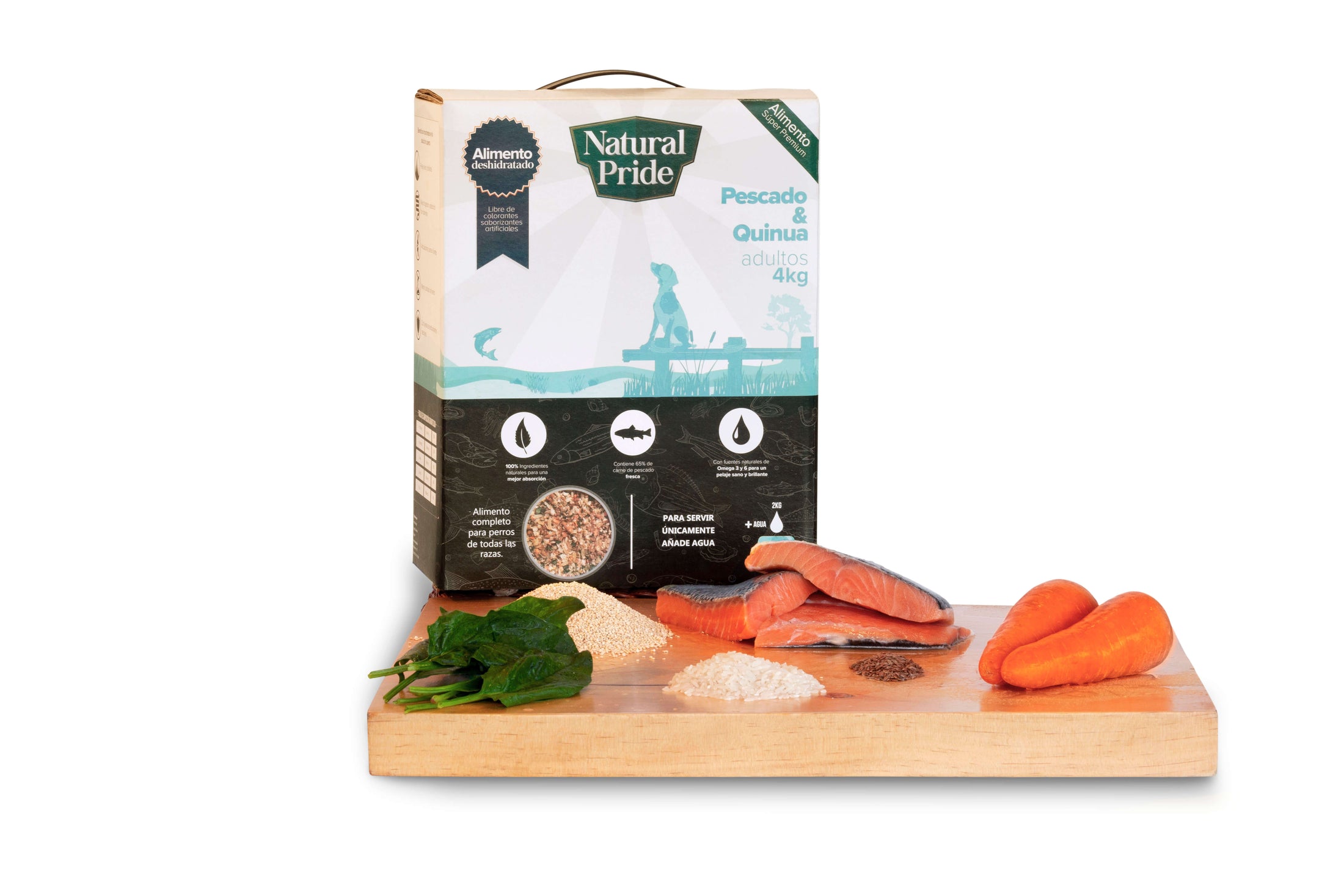 Pescado & Quinoa - Alimento deshidratado para perro (4kg)