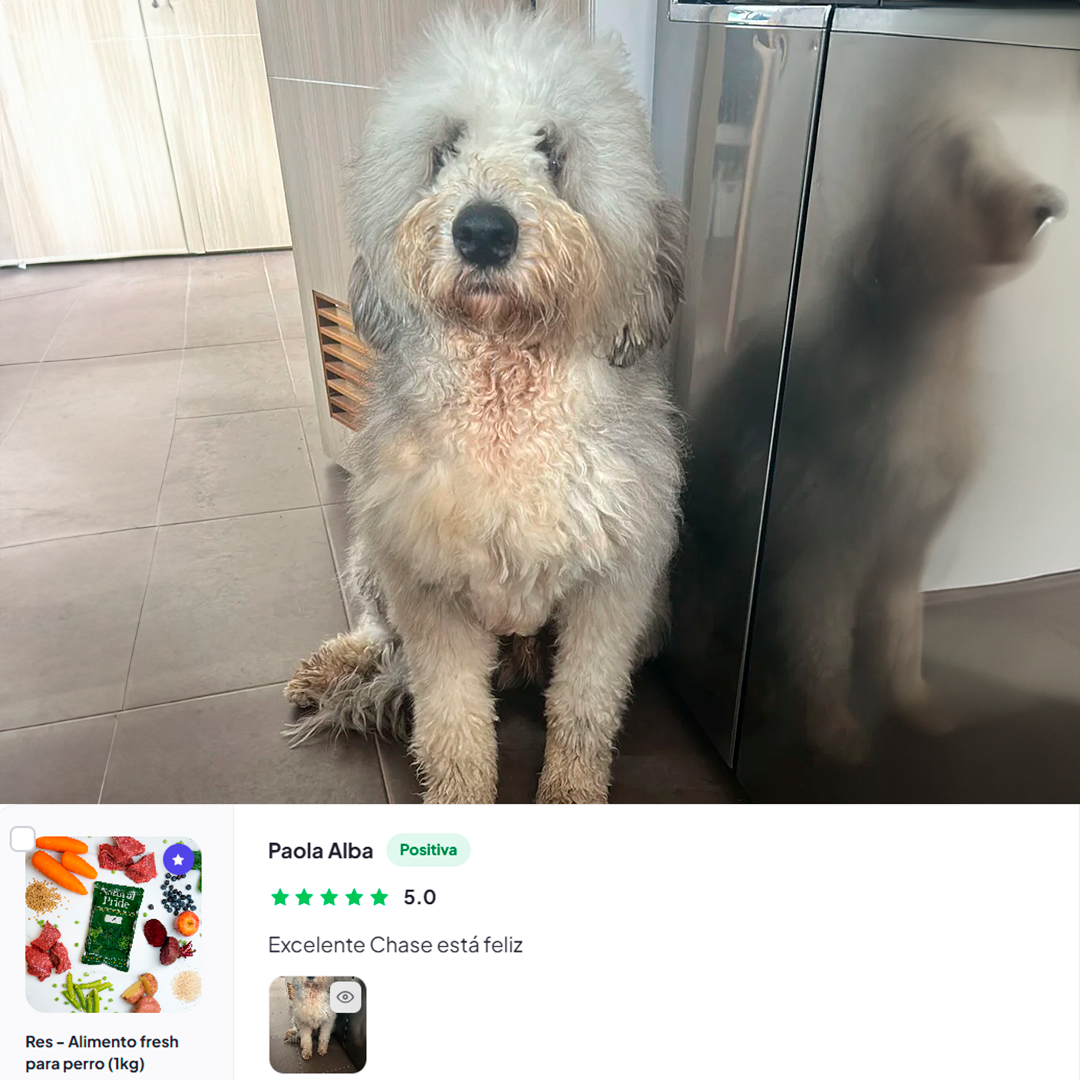Res - Alimento fresh para perro (1kg)